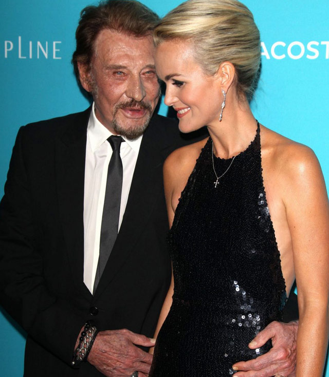 Johnny Et Laeticia Hallyday Aux Cdg Awards à Berverly Hills Johnny Hallyday 